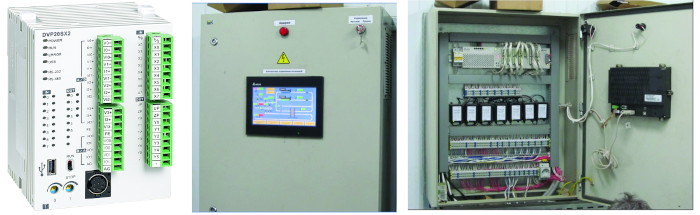 Шкаф управления котельной на базе ПЛК Delta DVP-SX2 и сенсорной панели оператора Delta DOP-100