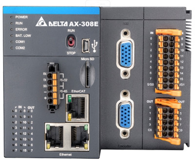Контроллеры движения Delta серии AX-3 поддерживают управление 16-ю осями
