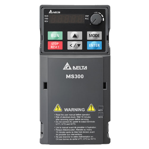 Преобразователи частоты Delta Electronics VFD4A2MS43AFSAA  (1.5кВт 3ф 400В) серии MS300