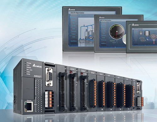 Система управления на базе ПЛК Delta AS300 и сенсорной панели оператора Delta DOP-100 позволяет решать широкий спектр задач промышленной автоматизации